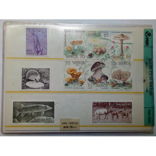 Швеция 1977-1979 Фауна, флора, природа, MNH (набор в буклете) (КЦ=8 евро)