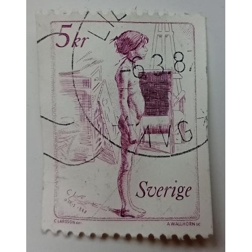Швеция 1982 Девочка, гашеная(I)