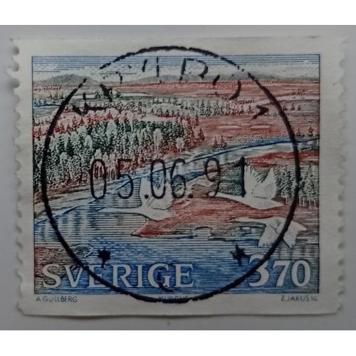 Швеция 1990 Лебеди, гашеная