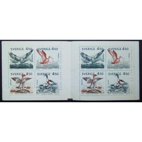 Швеция 1992 Птицы, фауна, буклет, MNH (КЦ=12 евро)
