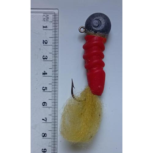 Силиконовая приманка-блесна с головой и крючком № 159 (б/у)