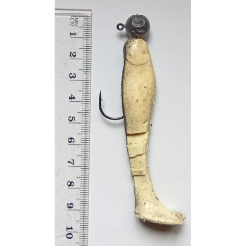 Силиконовая приманка-блесна с головой и крючком № 160 (б/у)