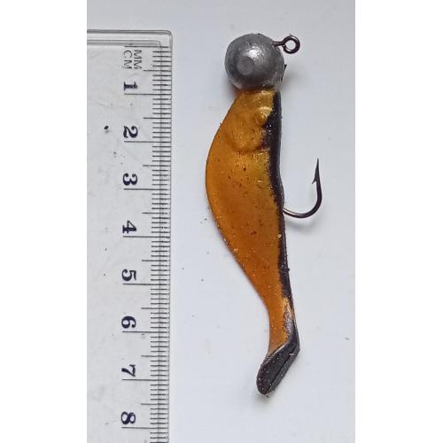 Силиконовая приманка-блесна с головой и крючком № 171 (б/у)