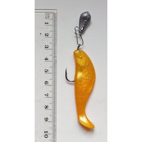 Силиконовая приманка-блесна с головой и крючком № 178 (б/у)