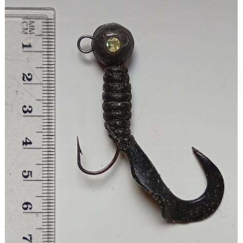 Силиконовая приманка-блесна с головой и крючком № 184 (б/у)