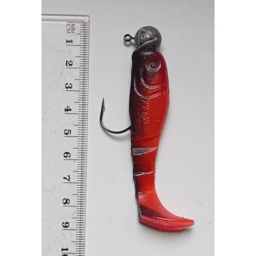 Силиконовая приманка-блесна с головой и крючком № 188 (б/у)