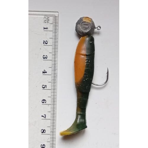 Силиконовая приманка-блесна с головой и крючком № 189 (б/у)