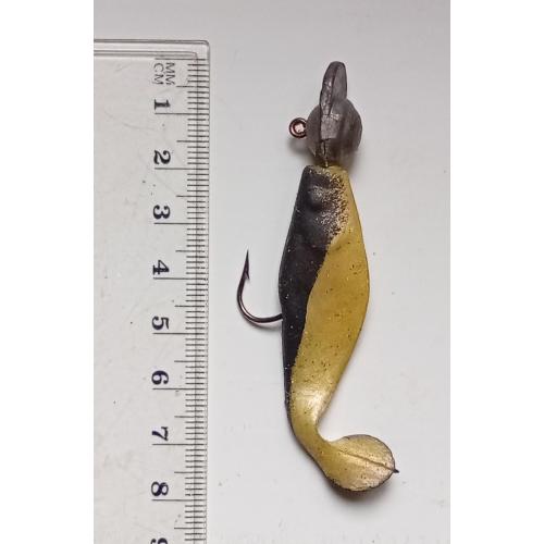 Силиконовая приманка-блесна с головой и крючком № 190 (б/у)