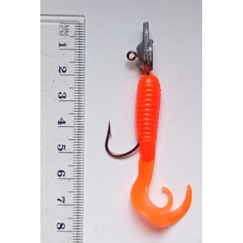 Силиконовая приманка-блесна с головой и крючком № 191 (б/у)