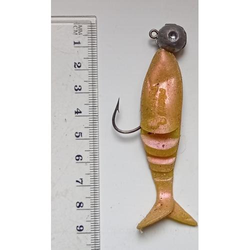 Силиконовая приманка-блесна с головой и крючком № 192 (б/у)