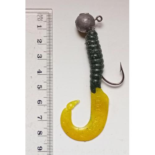 Силиконовая приманка-блесна с головой и крючком № 193 (б/у)