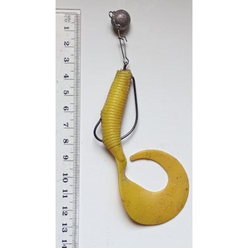 Силиконовая приманка-блесна с головой и крючком № 194 (б/у)