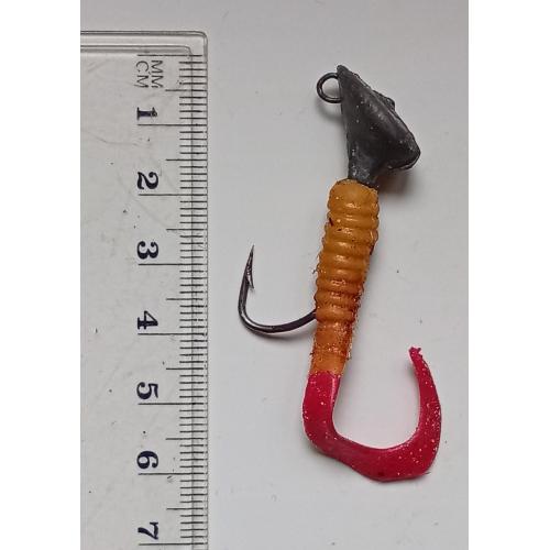 Силиконовая приманка-блесна с головой и крючком № 200 (б/у)