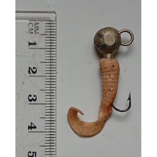 Силиконовая приманка-блесна с головой и крючком № 209 (б/у)