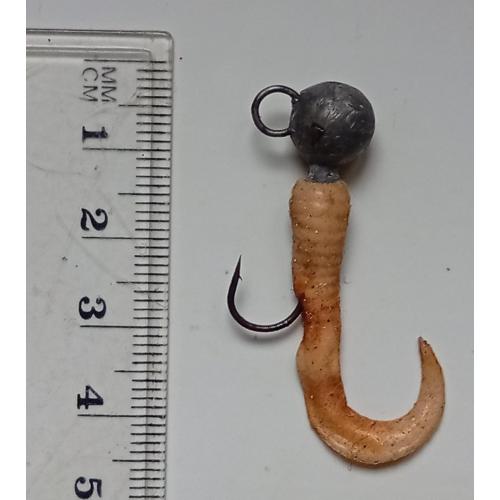 Силиконовая приманка-блесна с головой и крючком № 210 (б/у)