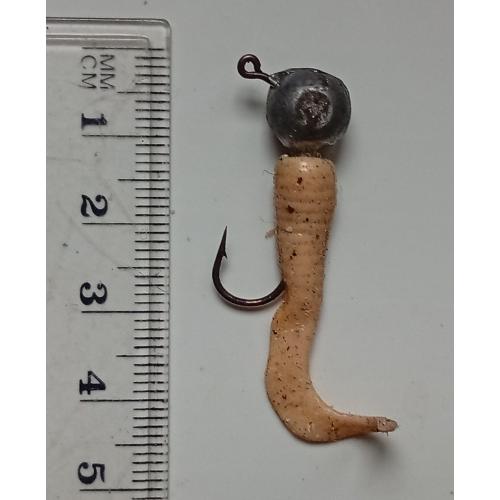 Силиконовая приманка-блесна с головой и крючком № 211 (б/у)