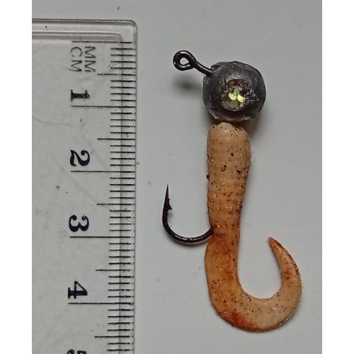 Силиконовая приманка-блесна с головой и крючком № 212 (б/у)