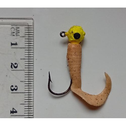 Силиконовая приманка-блесна с головой и крючком № 216 (б/у)