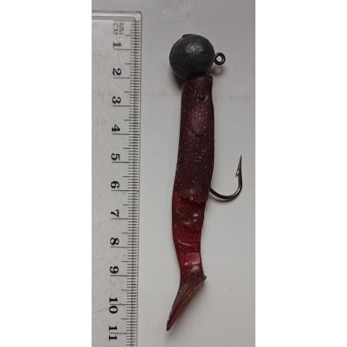 Силиконовая приманка-блесна с головой и крючком № 226 (б/у)