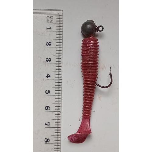 Силиконовая приманка-блесна с головой и крючком № 229 (б/у)