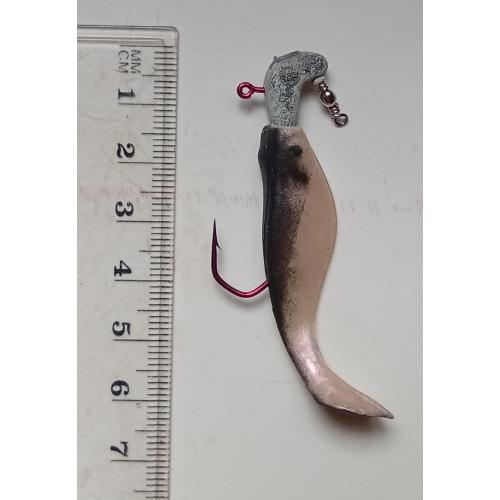 Силиконовая приманка-блесна с головой и крючком № 237 (б/у)