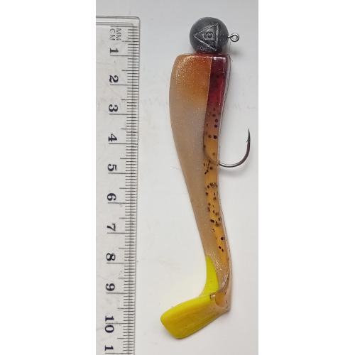 Силиконовая приманка-блесна с головой и крючком № 238 (новая)