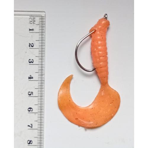 Силиконовая приманка-блесна с крючком № 37 (б/у)