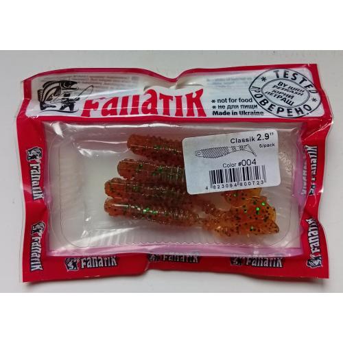 Силиконовые приманки Fanatik Classic 2.9, 004 (4 штуки) (новые)