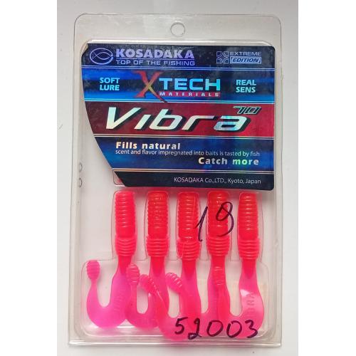 Силиконовые приманки Kosadaka Vibra 70. color TR, 9 штук, Japan (новые)