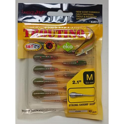 Силиконовые приманки Lucky John Troutino №1 (10 штук) (новые)