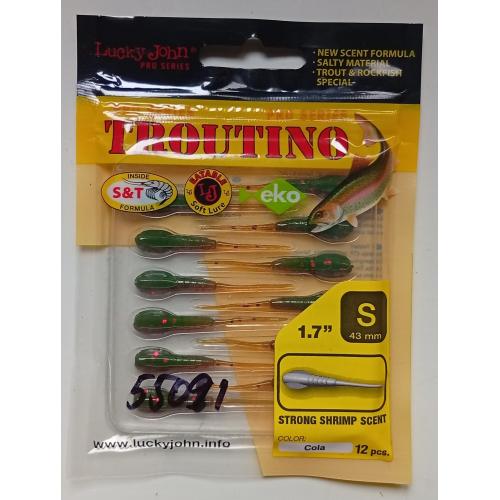 Силиконовые приманки Lucky John Troutino №3 (12 штук) (новые)