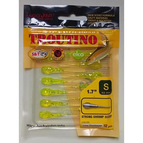 Силиконовые приманки Lucky John Troutino №4 (12 штук) (новые)