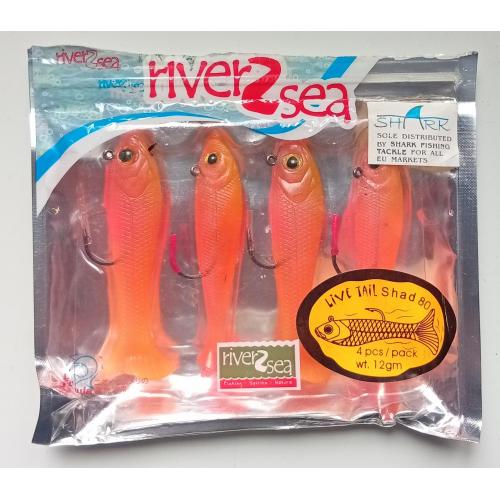 Силиконовые приманки River2Sea (4 штуки) (новые)