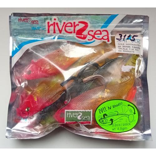 Силиконовые приманки River2Sea (6 штук) (новые)