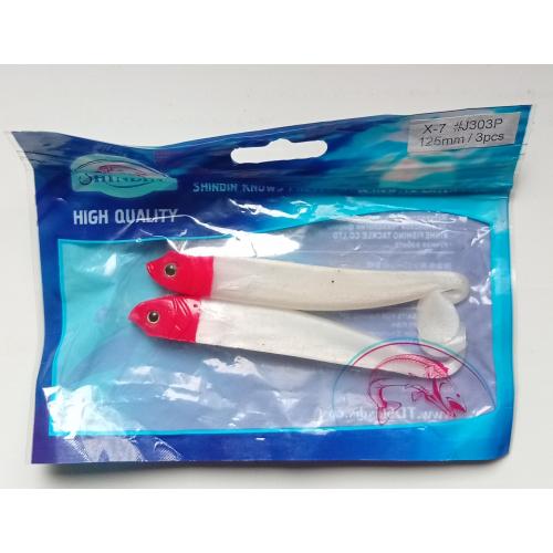 Силиконовые приманки Shindin X-7 (2 штуки) (новые)