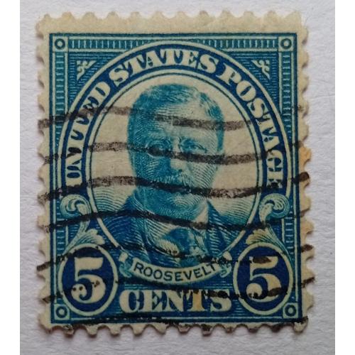США 1922 Теодор Рузвельт, 5с, гашеная