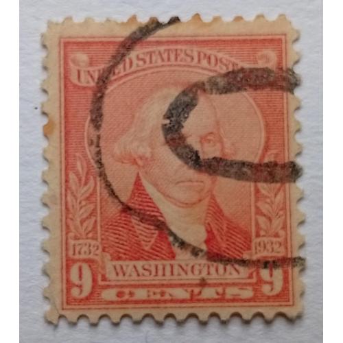 США 1932 Джордж Вашингтон, 9с, гашеная