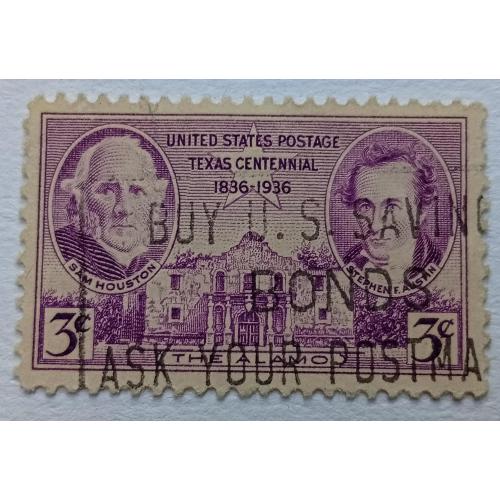 США 1936 Штат Техас, гашеная