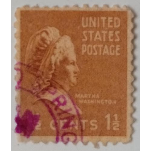 США 1938 Марта Вашингтон, гашеная