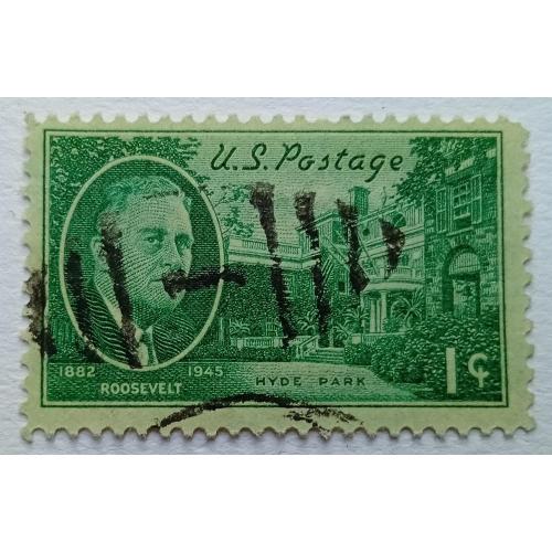 США 1945 Франклин Рузвельт, 1с , гашеная
