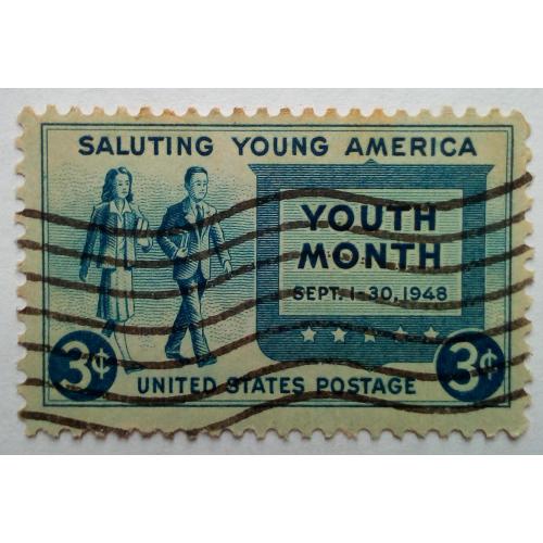 США 1948 День молодежи, гашеная