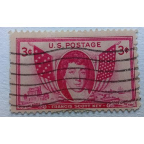 США 1948 Френсис Скотт, гашеная