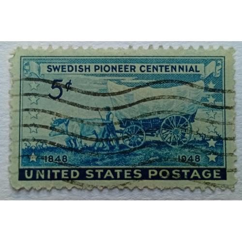 США 1948 Шведские пионеры, гашеная