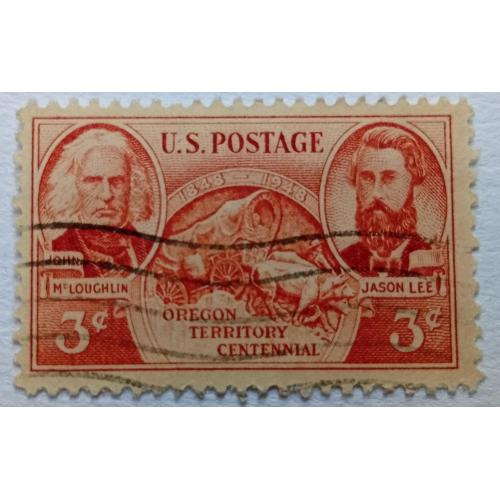 США 1948 Территория Орегон, гашеная