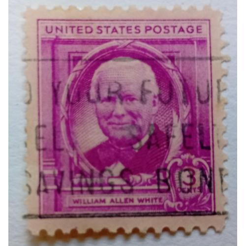 США 1948 Уильям Аллен Уайт, гашеная