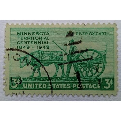 США 1949 Территория Миннесоты, гашеная