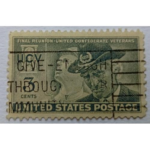 США 1951 Ветераны конфедерации, гашеная