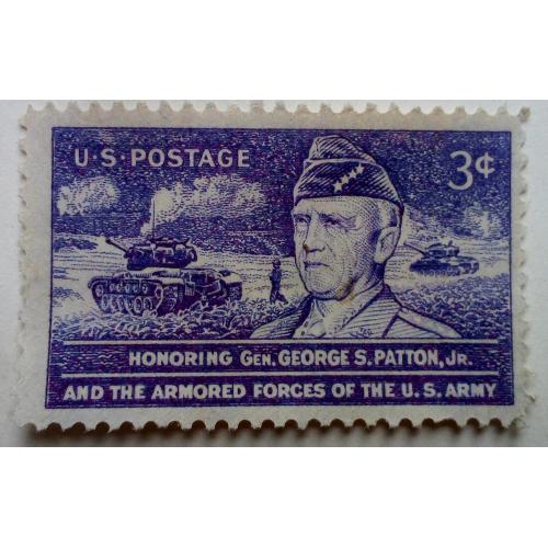 США 1953 Генерал Джордж Паттон, гашеная