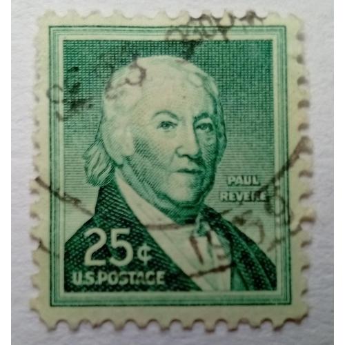 США 1954 Пол Ревир, гашеные