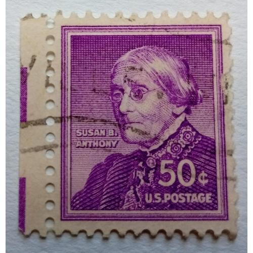 США 1954 Сюзан Энтони, гашеная